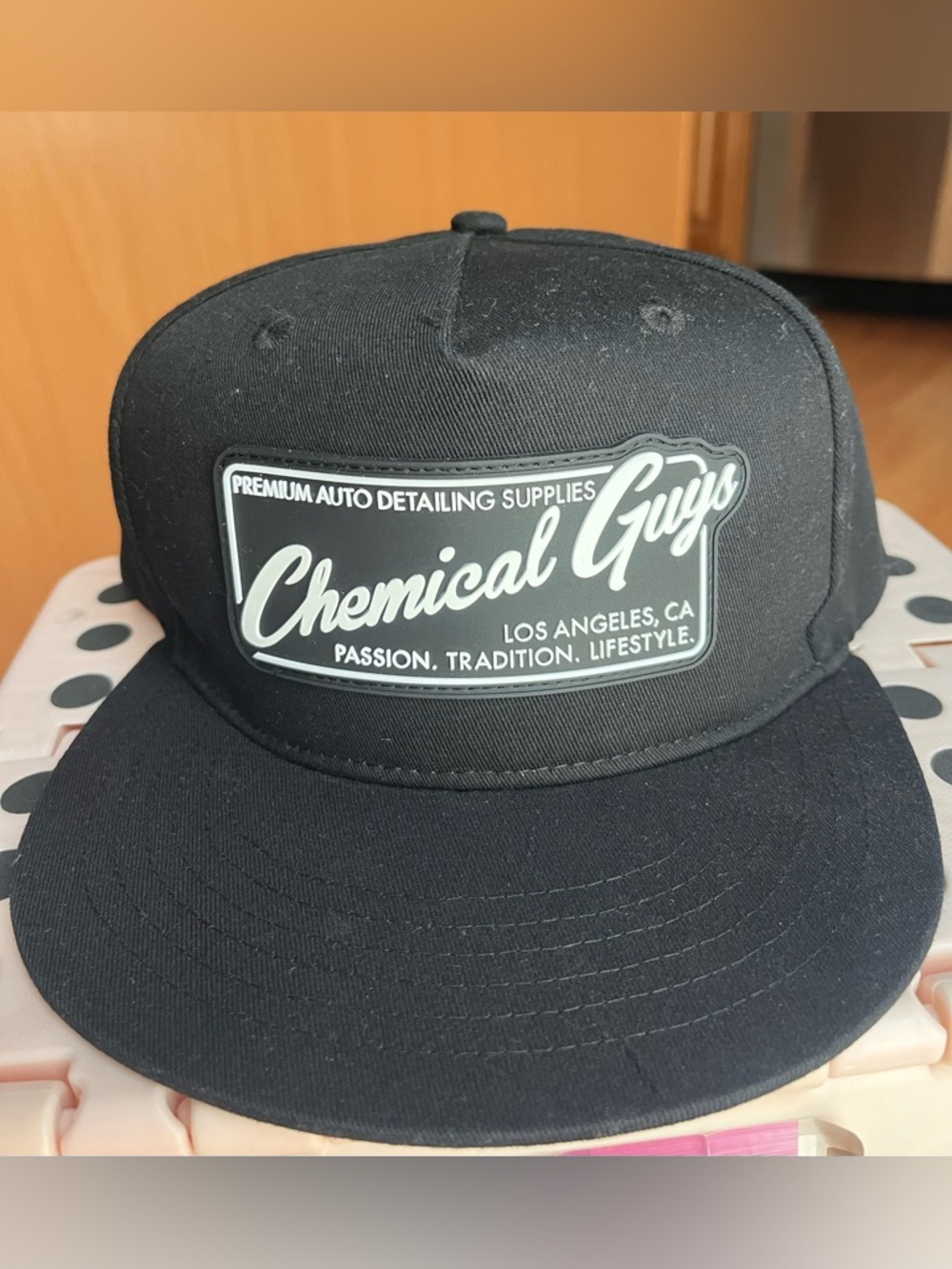NEW Chemical Guys Black Patch Snapback Hat